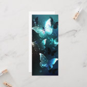 Mint Night Butterflies Kaart (Voorkant / Achterkant in situ)