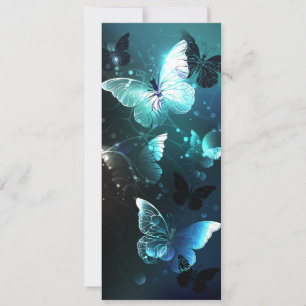Mint Night Butterflies Kaart
