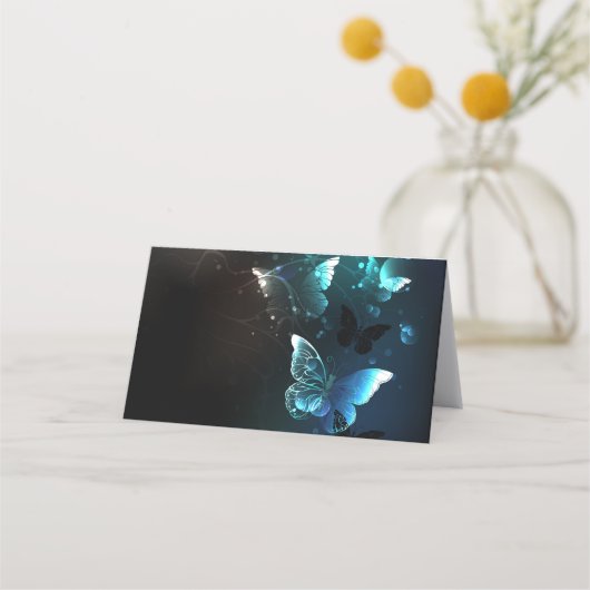 Mint Night Butterflies Klantenkaartje (Achterkant)