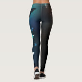 Mint Night Butterflies Leggings (Achterkant)