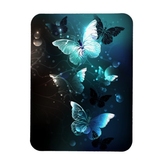 Mint Night Butterflies Magneet (Verticaal)