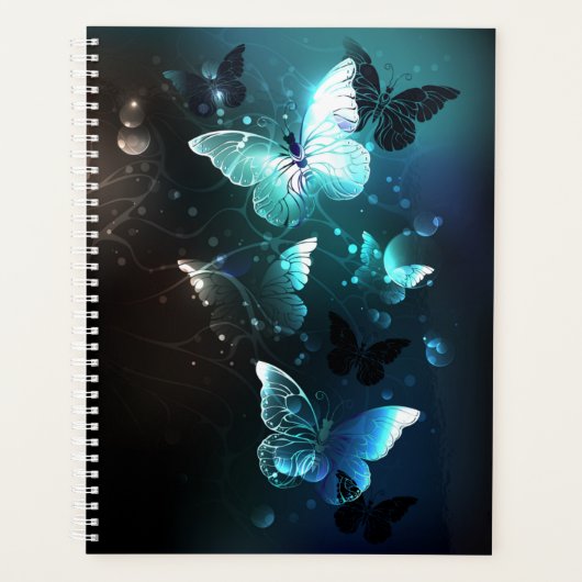 Mint Night Butterflies Planner (Voorkant)