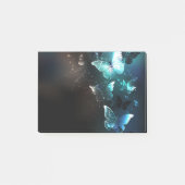 Mint Night Butterflies Post-it® Notes (Voorkant)