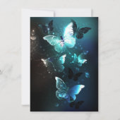 Mint Night Butterflies Save The Date (Voorkant)