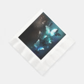 Mint Night Butterflies Servet (Hoek)