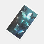 Mint Night Butterflies Servet (Hoek)