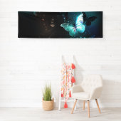 Mint Night Butterflies Spandoek (Insitu)
