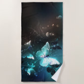 Mint Night Butterflies Strandlaken (Voorkant)