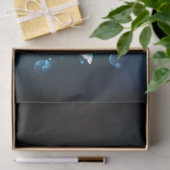 Mint Night Butterflies Tissuepapier (Geschenk)