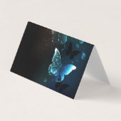 Mint Night Butterflies Visitekaartjes (Voorkant)