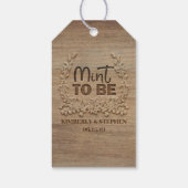 Mint om te wedden cadeaulabel (Achterkant)