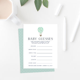 Mint   Omhoog in het Baby shower van de Lucht