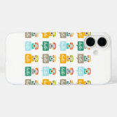 Mint Oranje Aqua Tan Retro Telefoon Hallo Case-Mate iPhone Case (Achterkant (horizontaal))