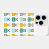 Mint Oranje Aqua Tan Retro Telefoon Hallo Case-Mate iPhone Case (Achterkant (horizontaal))