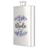 Mint & Paarse Bloemen Krans Bruiloft Bruid Flacon (Links)