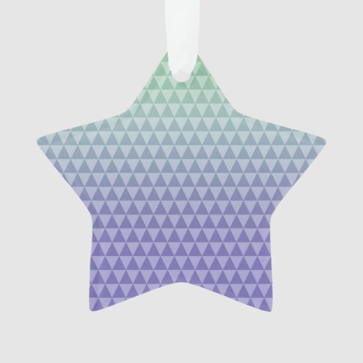 Mint Paarse driehoeken Ornament (voorkant)