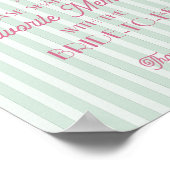 Mint Palm Springs Favoriete herinneringen met brui Poster (Hoek)