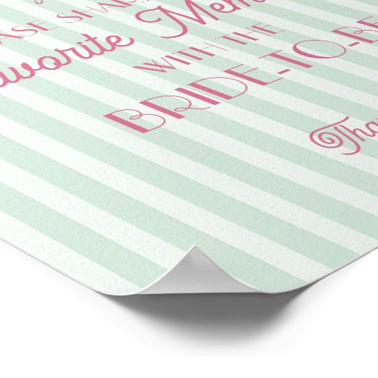 Mint Palm Springs Favoriete herinneringen met brui Poster (Hoek)