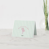 Mint Palm Springs Pastel Beach Dank u kaarten (Achterkant)