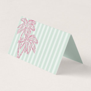 Mint Palm Springs Pastel Beach Party Carte de lieu
