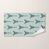 Mint Paris Tour Eiffel Serviettes de bain Set Cade (Serviette à main)