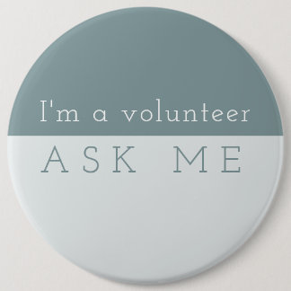 MINT Perfectie. VRAAG ME Ronde Button 6,0 Cm