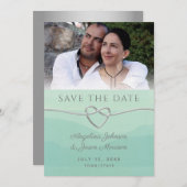 Mint Photo Wedding Save The Date (Voorkant / Achterkant)