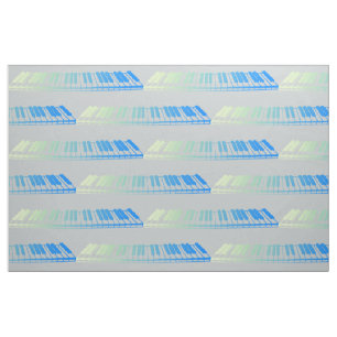 Mint Piano Keys Stof