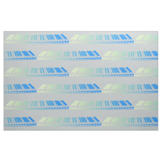 Mint Piano Keys Stof
