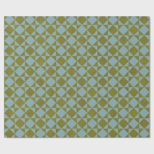 Mint Pine Diamond Tile Cadeaupapier (Vlak)