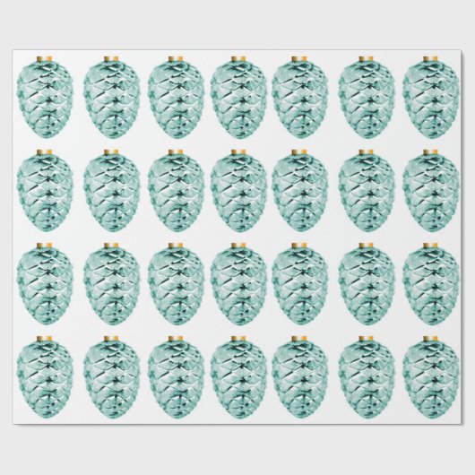 Mint Pinecones inpakpapier (Vlak)