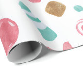 Mint & Pink CANDY Christmas Paper Cadeaupapier (Rol Hoek)