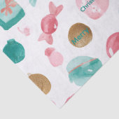 Mint & Pink CANDY Christmas Tissue Paper Tissuepapier (Detail)