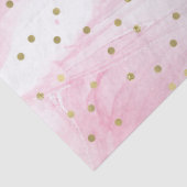 Mint Pink Gold Ombre Confetti Tissuepapier (Detail)