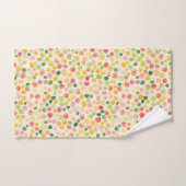 Mint Pink Yellow Green Fruity Dots (Serviette à main)