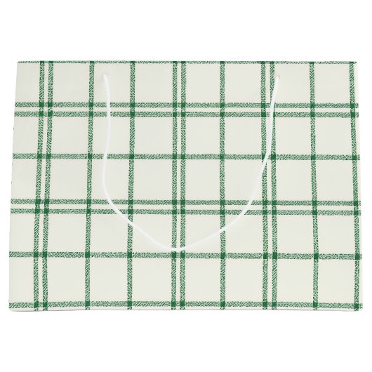 Mint Plaid Groot Cadeauzakje (Voorkant)