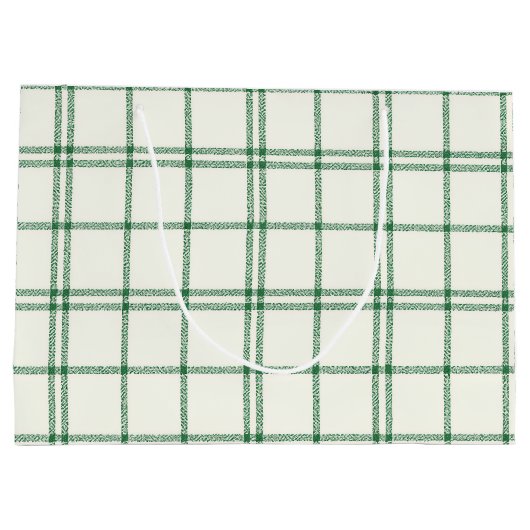 Mint Plaid Groot Cadeauzakje (Achterkant)