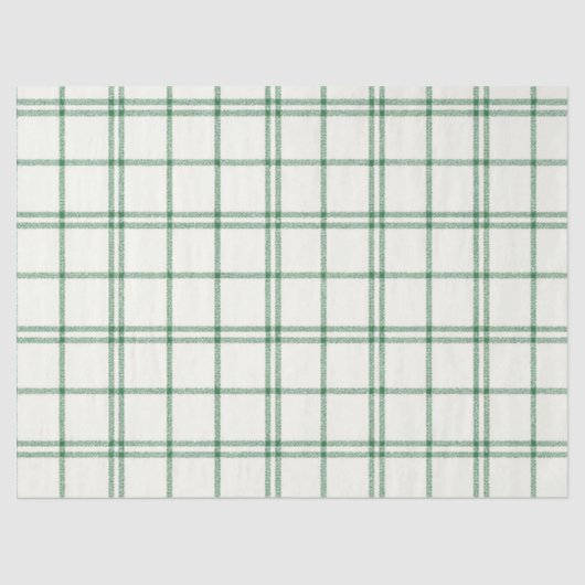 Mint Plaid Tissuepapier (Voorkant)