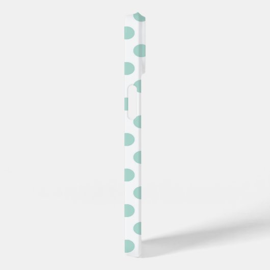 Mint Polka Dot Case-Mate iPhone Case (Achterkant / Rechts)