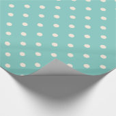 Mint Polkadots Cadeaupapier (Hoek)