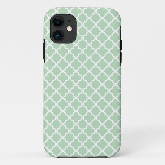 Mint Quatrefoil Case-Mate iPhone Case (Achterkant)
