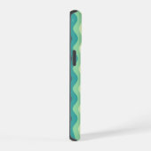 Mint Ripple Waves Iphone Case iPhone 15 Hoesje (Rechterkant)