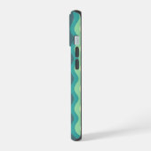 Mint Ripple Waves Iphone Case iPhone 15 Hoesje (Linkerkant)