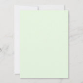 Mint Rosebud Bruiloft Kaart (Achterkant)