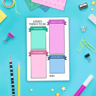 Mint Roze Paarse Schattigee lint Labels Dingen om Post-it® Notes
