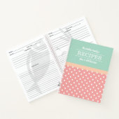 Mint & Roze Polka Dot Recept Notitieboek (Binnen)