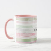 Mint Roze Strepen Life is Sweet Mok (Links)