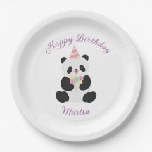 Mint & Roze zoete Panda ontwerp