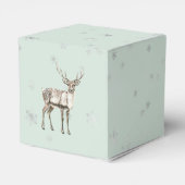 Mint Rustic Santa Christmas Bedankdoosjes (Achterkant)