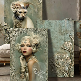 Mint Sage Allure Roaring 20's Matching Set Inpakpapier Vel